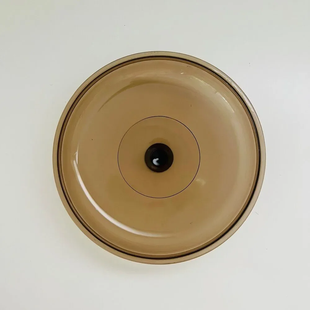 PYREX Amber Glass 024 Round 2L Casserole Baking Dish With Lid